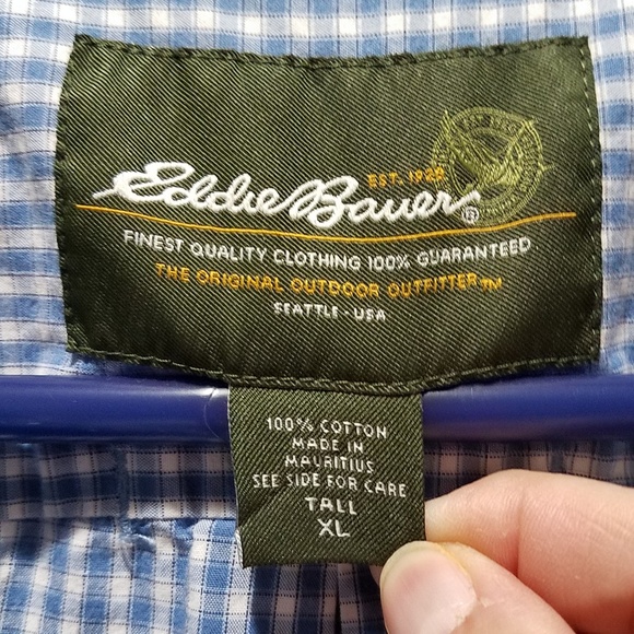 *SOLD* Eddie Bauer Striped Button-down Shirt - Picture 4 of 7